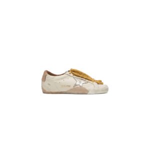 True-Star in white nappa leather with gold star