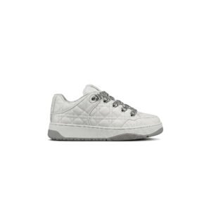 Dior B27 Low Sneaker in Grey Cannage Calfskin