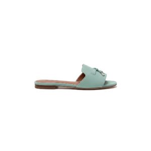 Loro Piana Summer Charms Mule – Mint Suede