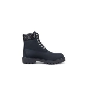 Louis Vuitton Beaubourg Ankle Boots – Navy (LV Monogram Collar)