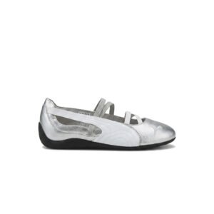 Puma Speedcat Ballet Sneaker – Metallic Silver/White