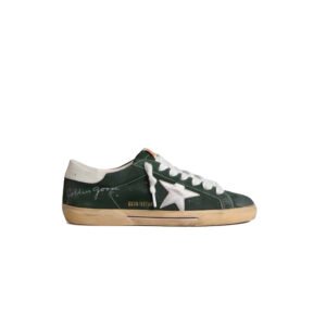 Golden Goose Ball Star Sneaker – Dark Green/White