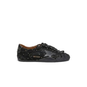 Golden Goose True-Star Sneaker – Black/Black Studded