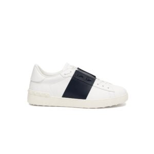 Valentino Open Sneaker – White Navy Band