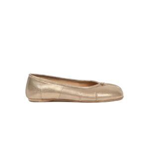 Maison Margiela Tabi Ballerina Flats – Metallic Gold