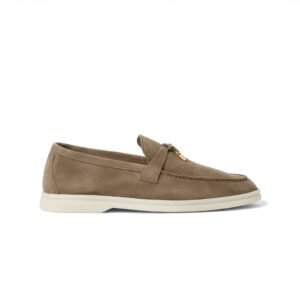 Loro Piana Summer Walk Loafer – Suede – Taupe Brown